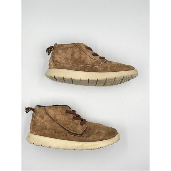 UGG Canoe Chestnut Slip On Velcro Closure Suede Chukka Boot Size Little Boy 12 - Picture 4 of 9